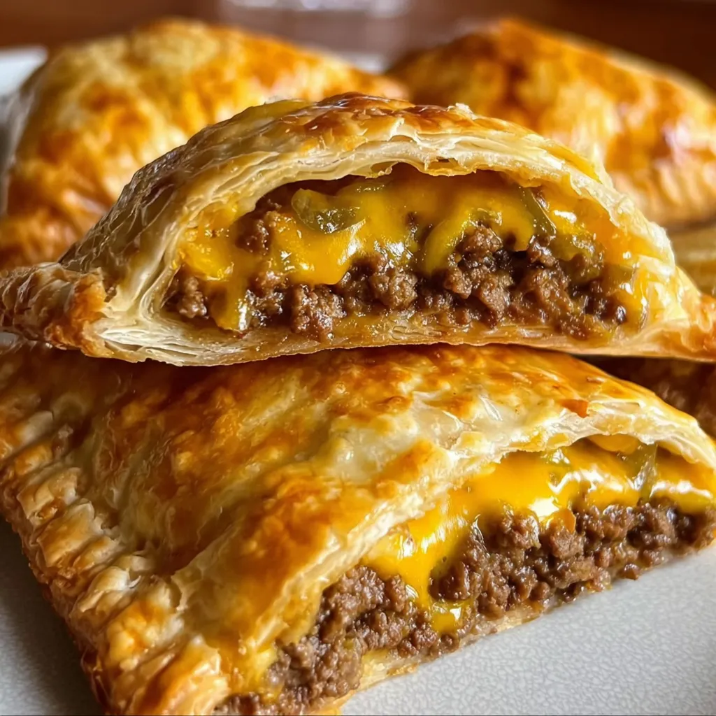 Ultimate Cheeseburger Pockets with Special Sauce and Crispy Golden Crust - tertiary view